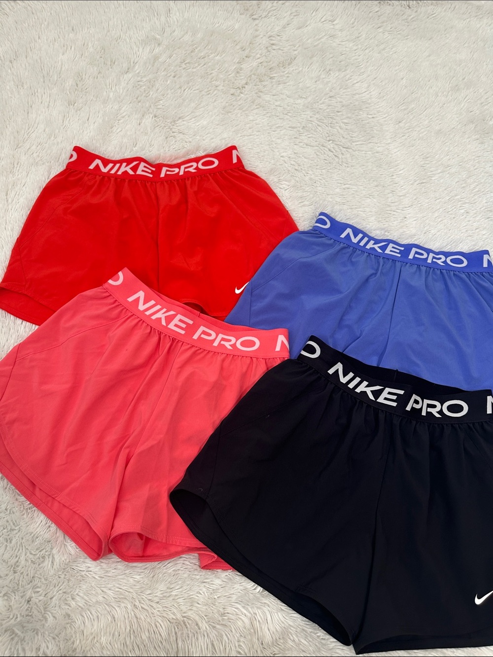 ❤️ Bundle of 4 Nike Pro Woven Lined Running Shorts